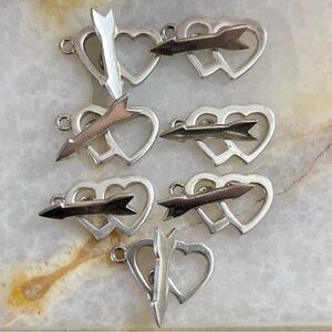 Sterling Silver 925 Toggle Clasp 7 Set (14pcs) Jewelry Making